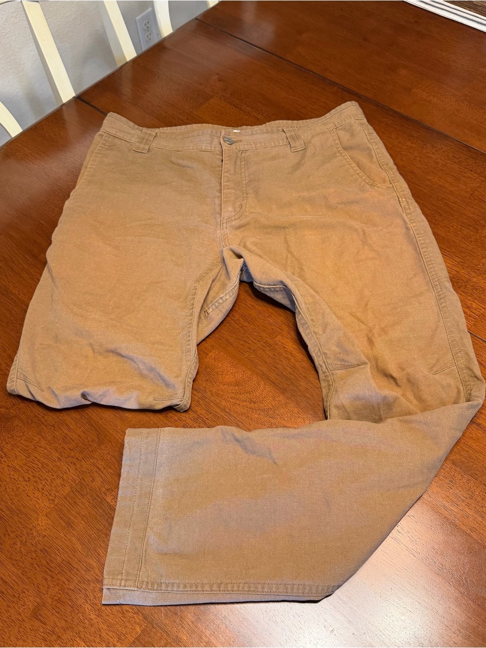 Livsn Men’s Flex Canvas Pants Size 32X30 Brown Canvas Outdoor Hiking Straight